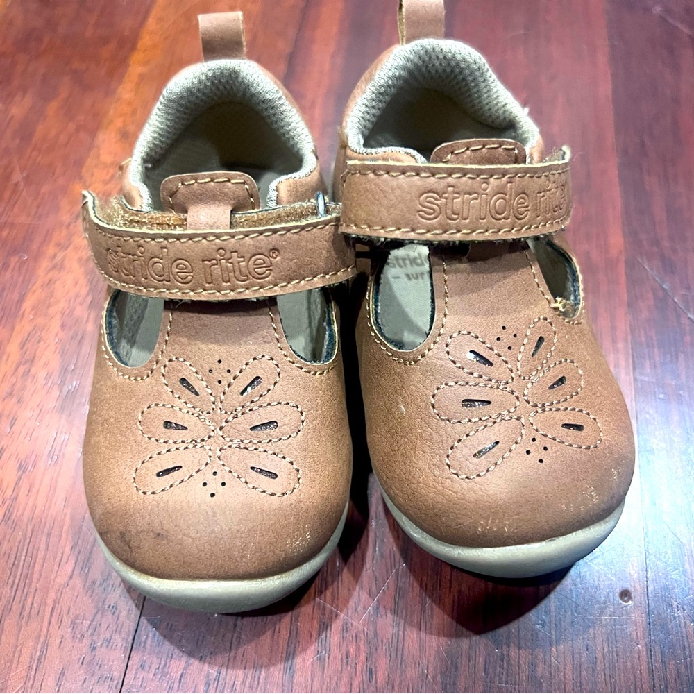 Toddler Girl Stride Rite Brown Dress Shoes